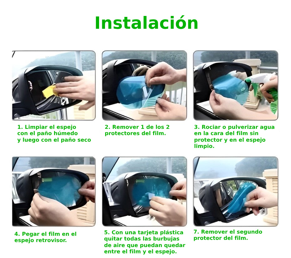 Laminas Antiempañantes Retrovisor